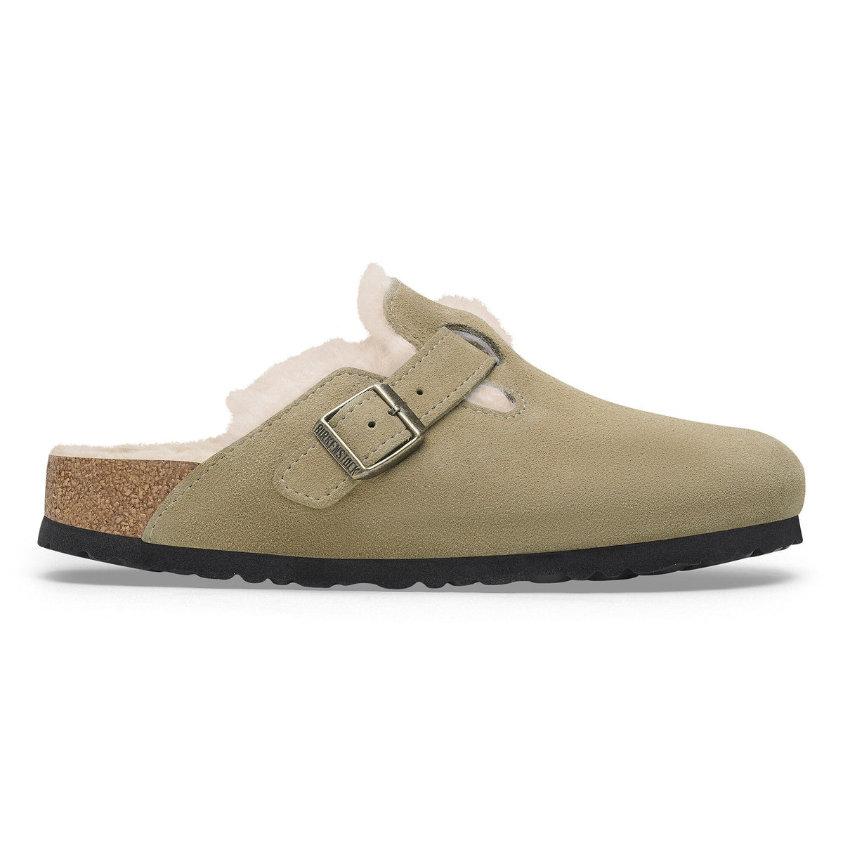 Birkenstock Boston Shearling daim Unisexe – Taupe
