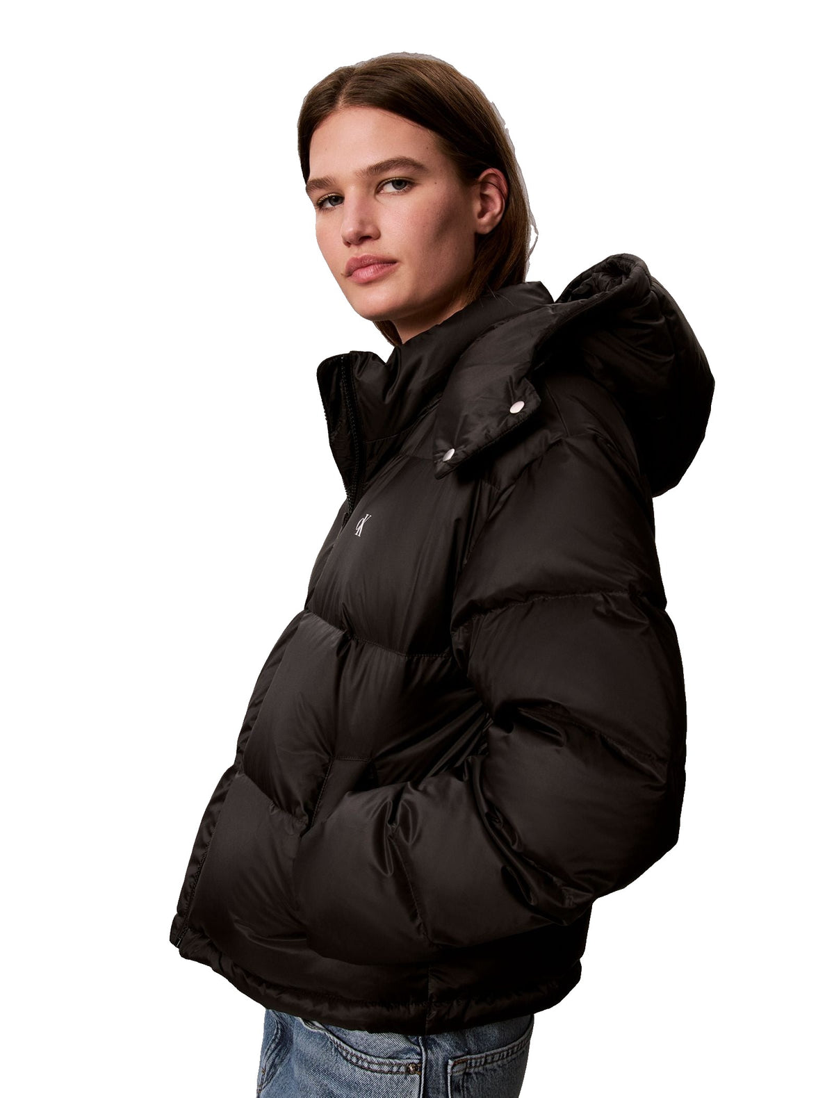 Calvin Klein Jeans Short Puffer - doudoune courte Femme – Noir