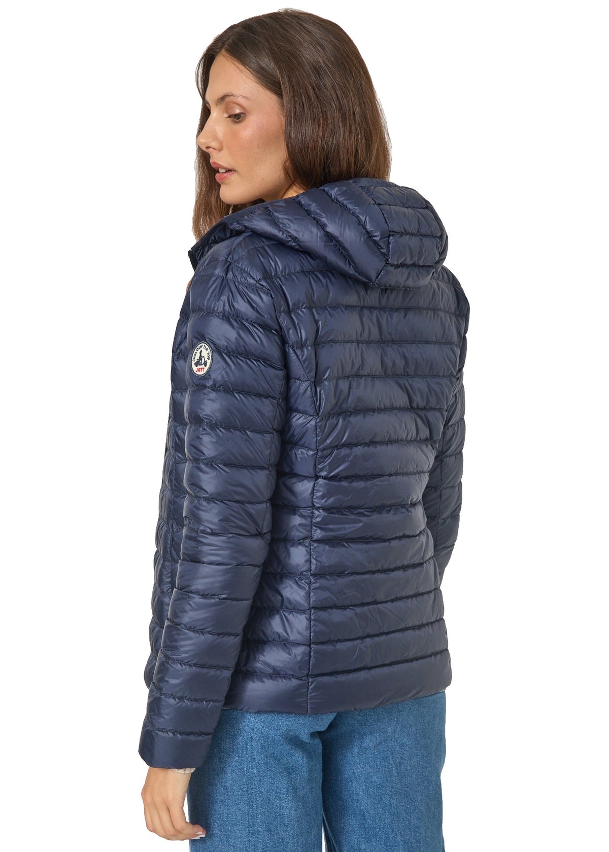 JOTT Cloe - doudoune légère à capuche Femme – Bleu marine