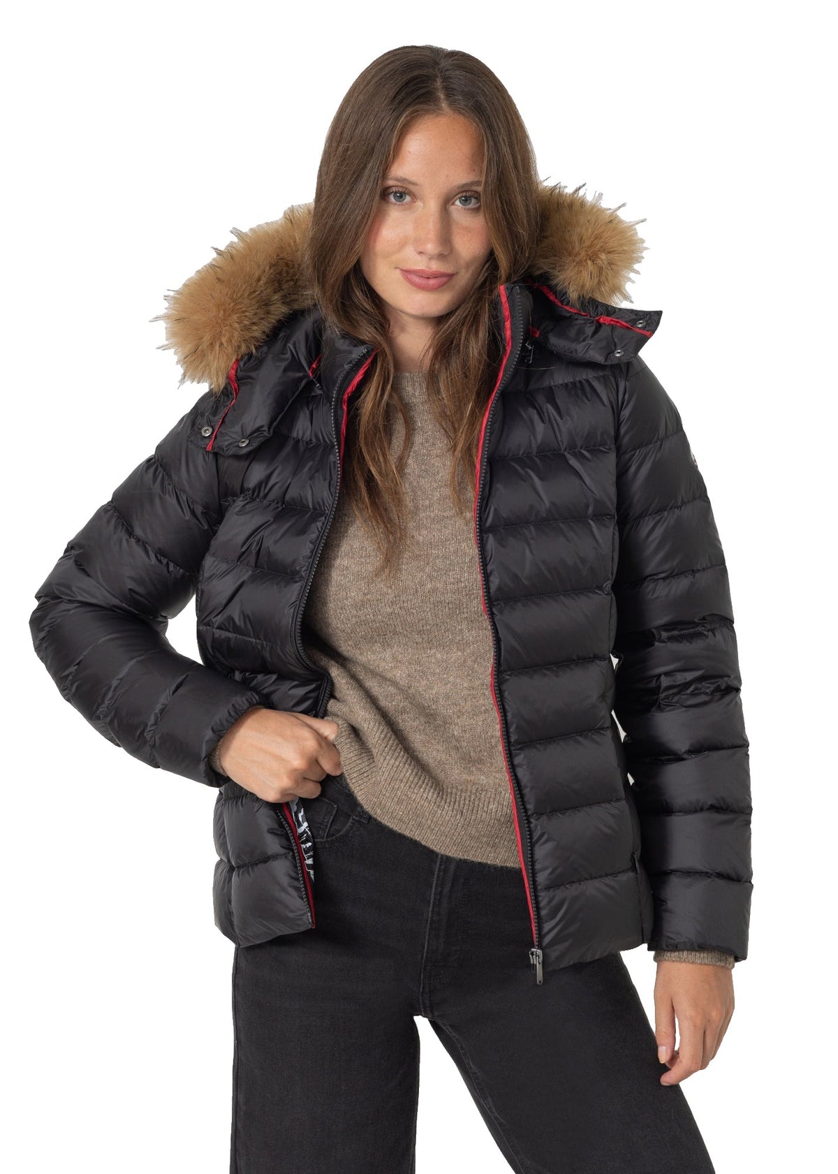 JOTT Luxe - doudoune à capuche grand froid Femme – Noir