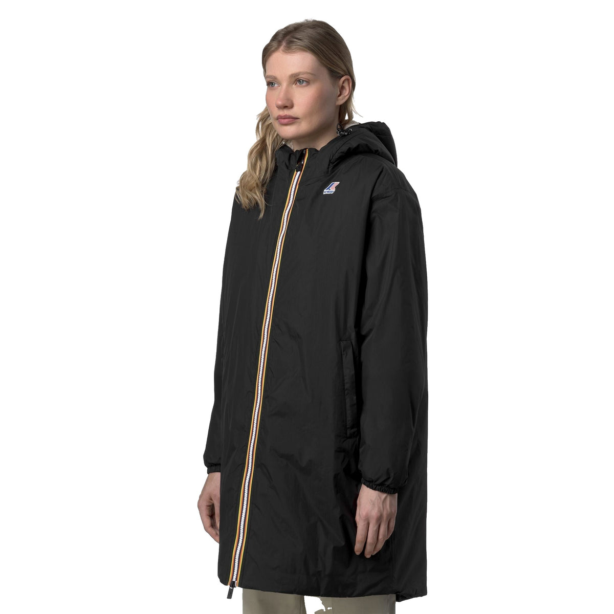 K-Way Le Vrai 4.0 Eiffel East Orsetto - veste doublée sherpa Unisexe – Noir