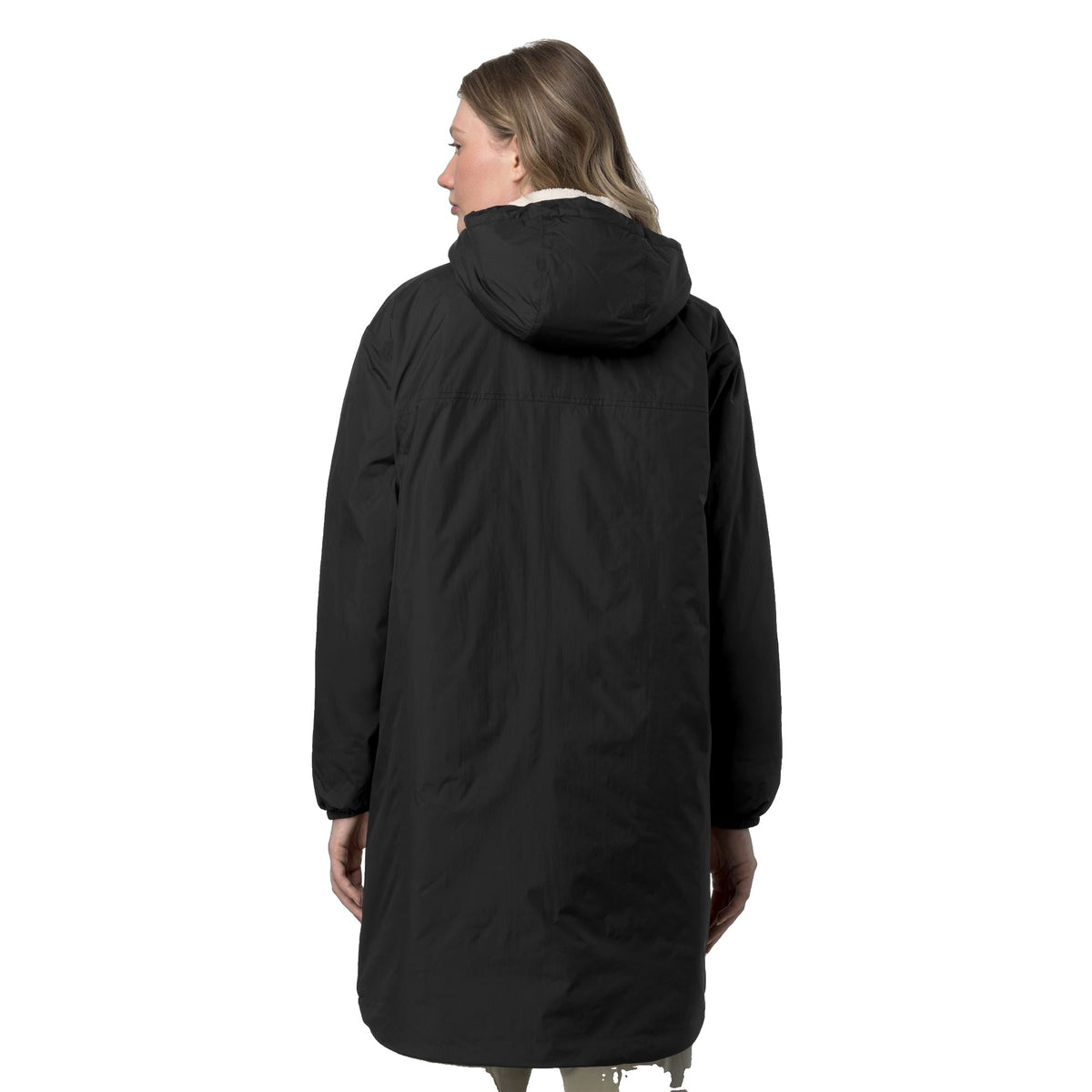 K-Way Le Vrai 4.0 Eiffel East Orsetto - veste doublée sherpa Unisexe – Noir