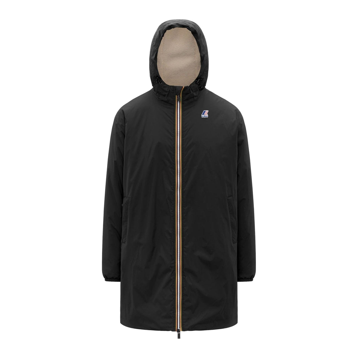 K-Way Le Vrai 4.0 Eiffel East Orsetto - veste doublée sherpa Unisexe – Noir