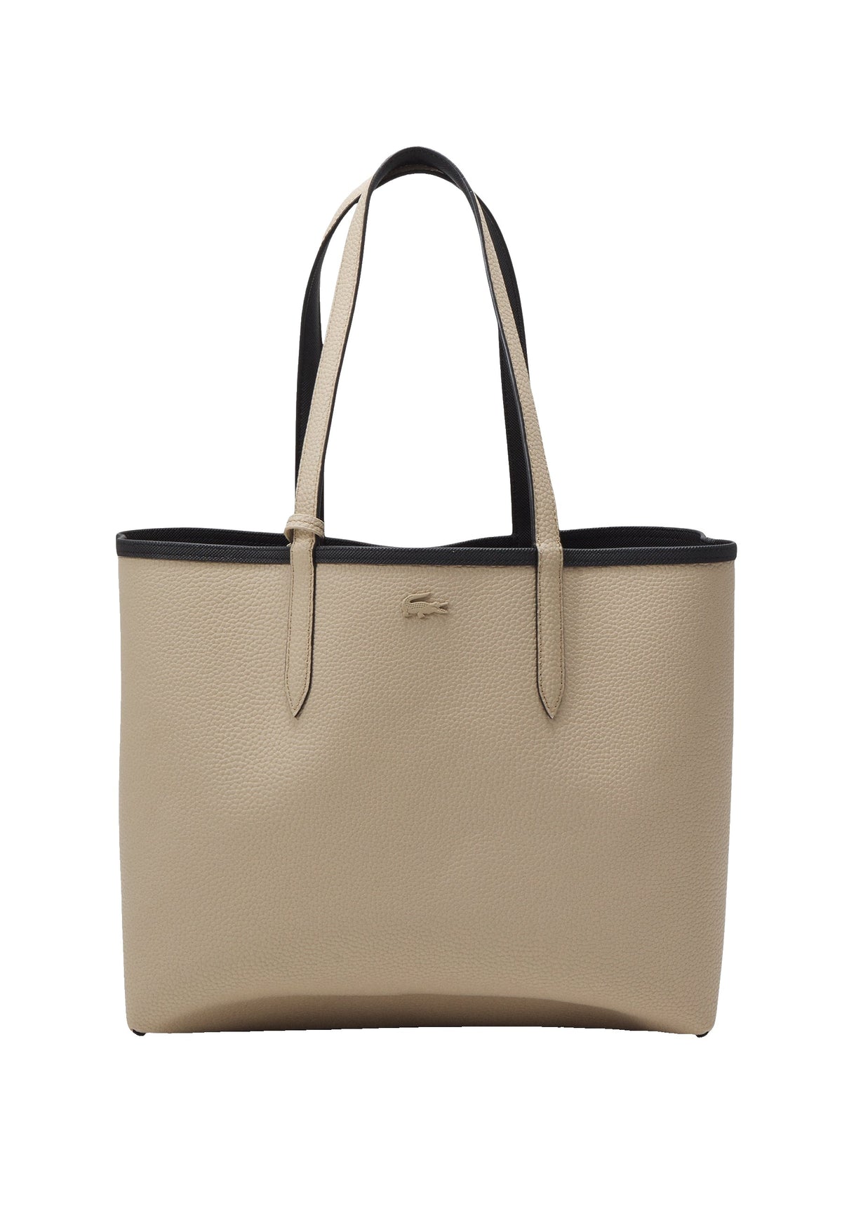 Lacoste Anna - sac cabas réversible Femme – Noir/Crème