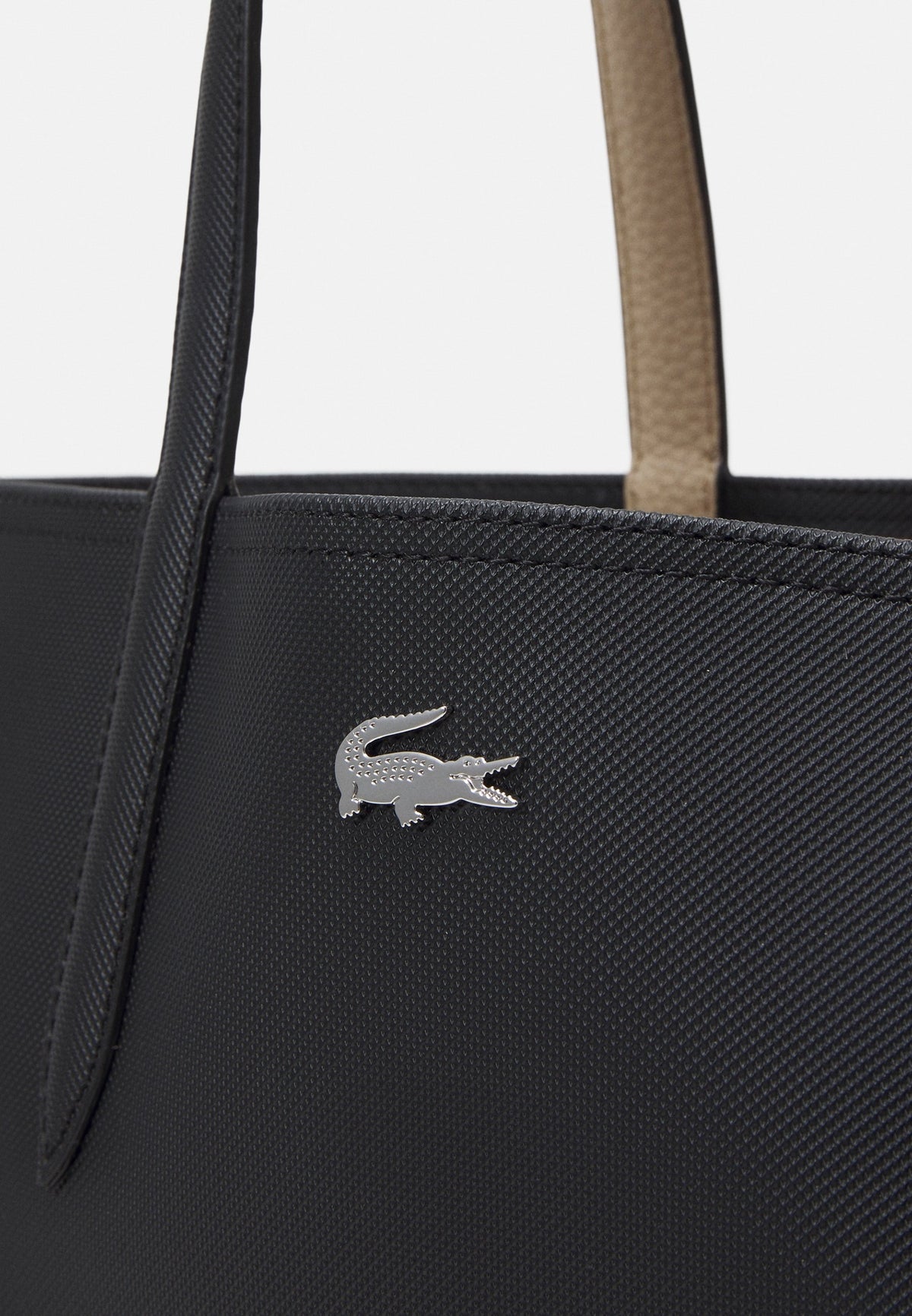 Lacoste Anna - sac cabas réversible Femme – Noir/Crème