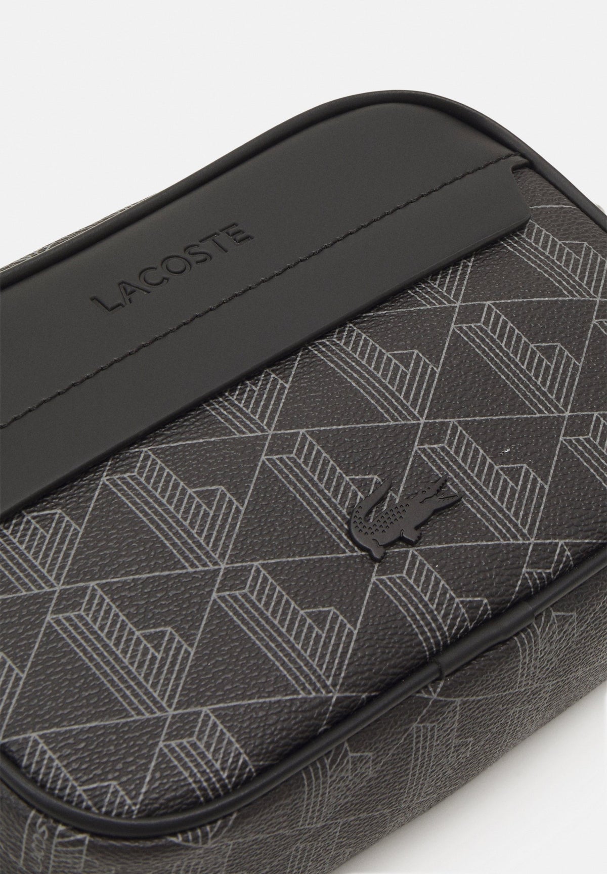 Lacoste The Blend - petite sacoche bandoulière Unisexe – Monogramme noir et gris