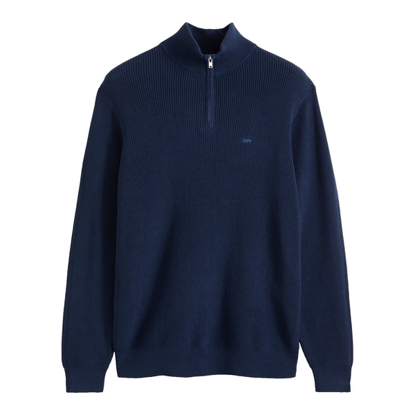 Levi's Housemark - pull col zippé Homme – Bleu marine