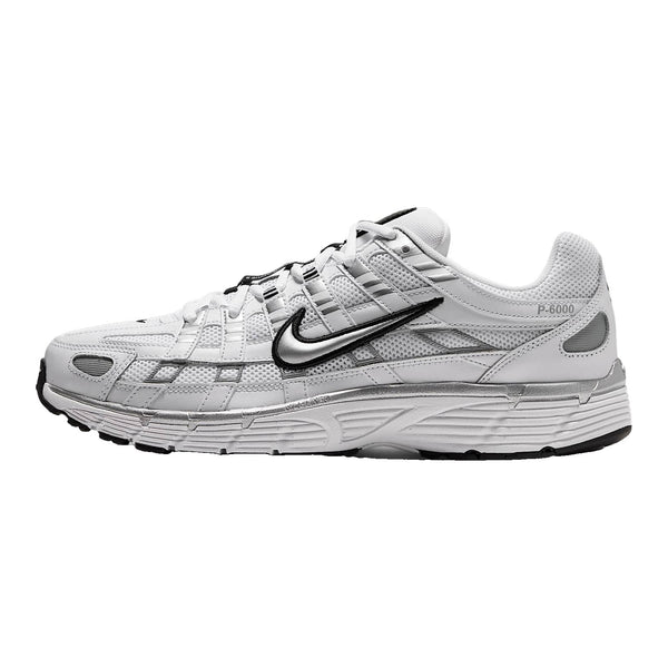 Nike P-6000 Unisexe – Blanc/Argent/Noir