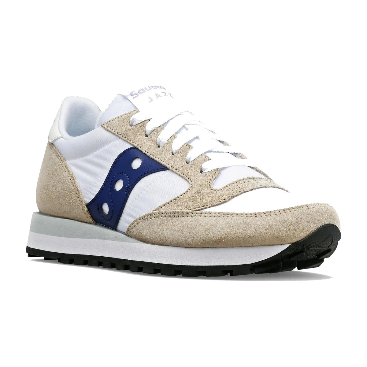 Saucony Jazz Original Femme – Blanc/Beige/Marine
