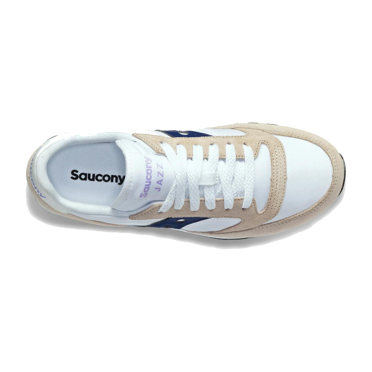 Saucony Jazz Original Femme – Blanc/Beige/Marine