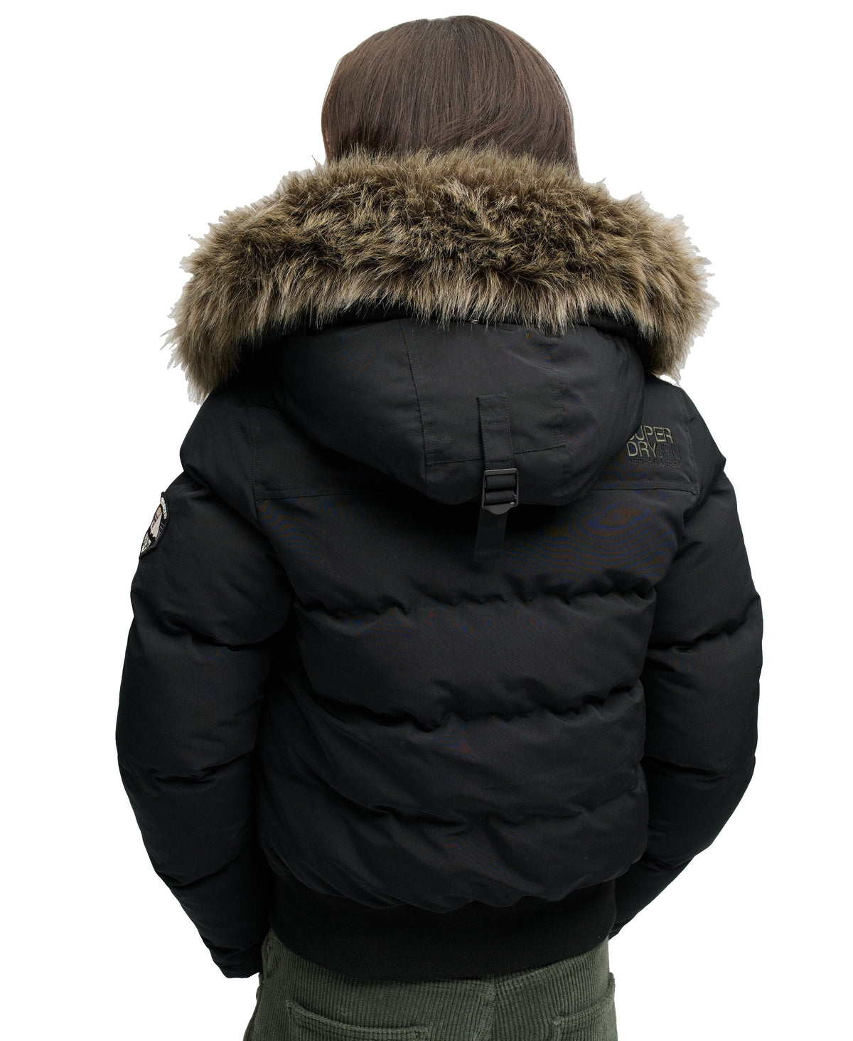 Superdry Everest - bomber à capuche Femme – Noir