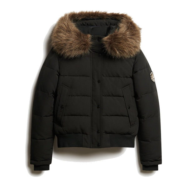 Superdry Everest - bomber à capuche Femme – Noir