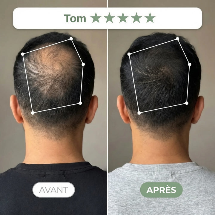 Avant / Après — rituel Clarive (photo non contractuelle, résultats individuels)